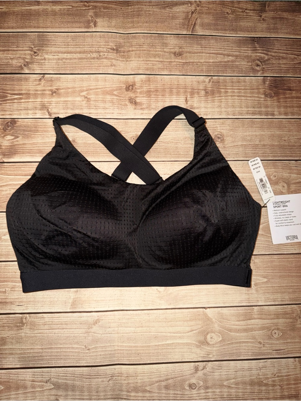 Y2K 2017 Victoria's Secret Black Lightweight Sports Bra